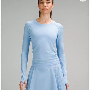 Lulu Lemon Swiftly Tech Long-Sleeve Shirt 2.0 Race Length NWT light blue size 6